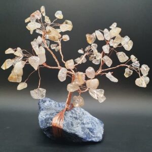 Arbre Rutile avec socle en Sodalite