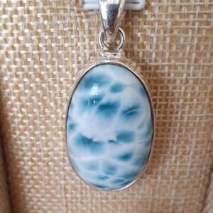 Pendentif Larimar et Argent
